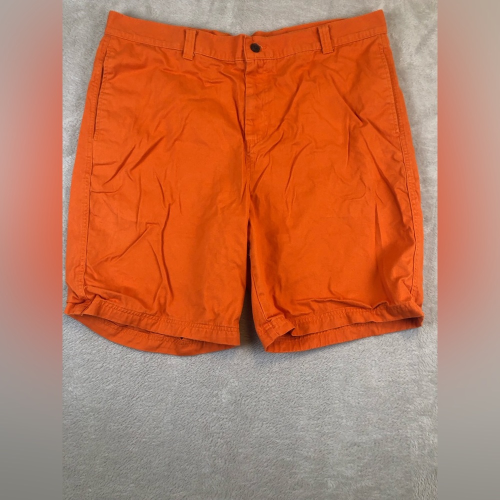 Magellan Shorts Mens 42 Orange Cargo  Outdoor Fishing Hiking Casual